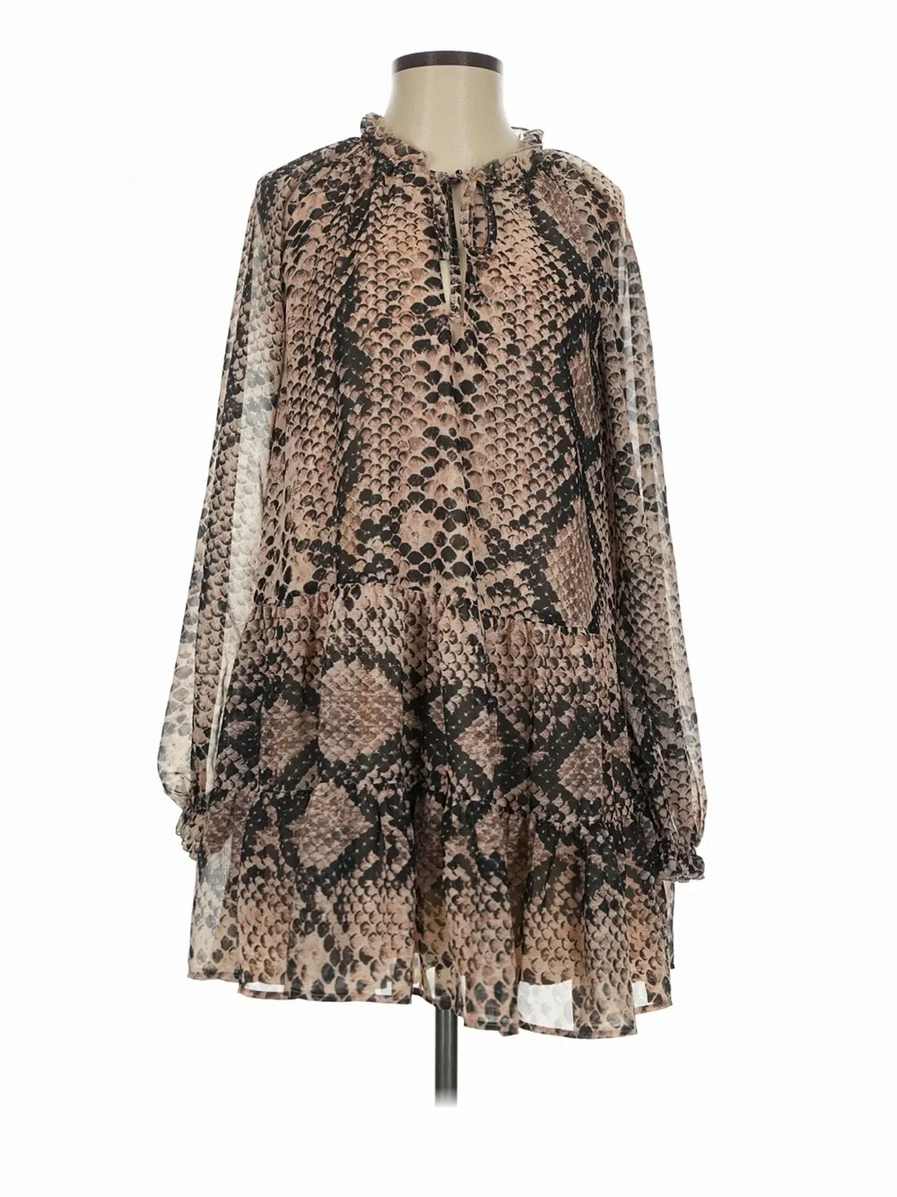 Show Me Your Mumu Snake-Print dress